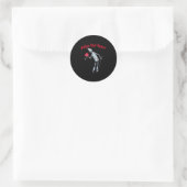 De Wizard Of Oz Tin Man Shirt-de Wizard Of Oz Sh Ronde Sticker (Tas)