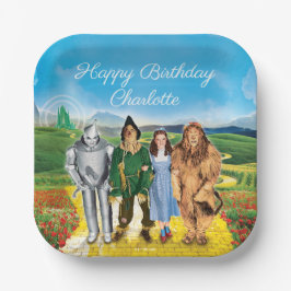 De wizard OZ™ Birthday Paper-Borden Papieren Bordje