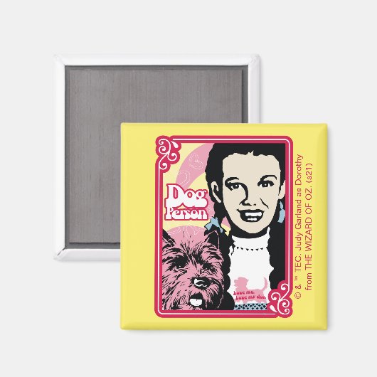 De wizard OZ™ | Dorothy™ & Toto™ - Dog Person Magneet (Voorkant / Achterkant)