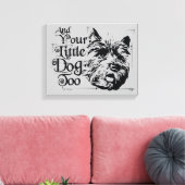 De wizard OZ™ | En je kleine hond ook Canvas Afdruk (Insitu (Woonkamer))