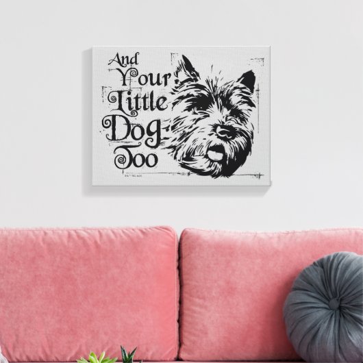 De wizard OZ™ | En je kleine hond ook Canvas Afdruk (Insitu (Woonkamer))