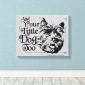 De wizard OZ™ | En je kleine hond ook Canvas Afdruk (Insitu (Houten vloer))