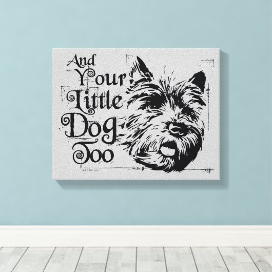 De wizard OZ™ | En je kleine hond ook Canvas Afdruk (Insitu (Houten vloer))