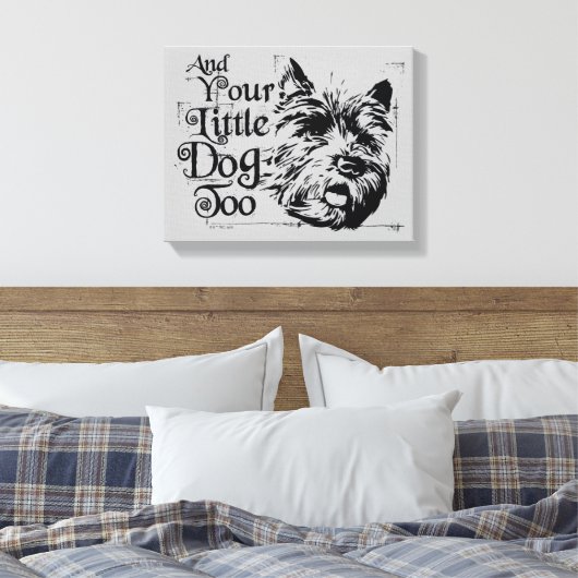 De wizard OZ™ | En je kleine hond ook Canvas Afdruk (Insitu (Slaapkamer))