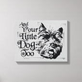 De wizard OZ™ | En je kleine hond ook Canvas Afdruk (Voorkant)