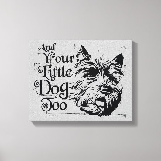 De wizard OZ™ | En je kleine hond ook Canvas Afdruk (Voorkant)