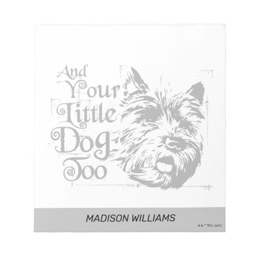 De wizard OZ™ | En je kleine hond ook Notitieblok (Voorkant)