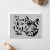 De wizard OZ™ | En je kleine hond ook Notitiekaartje (Voorkant / Achterkant in situ)