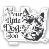 De wizard OZ™ | En je kleine hond ook Sticker (Voorkant)