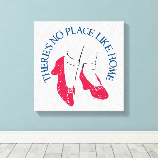 De wizard OZ™ | Er is geen plek zoals Home™ Canvas Afdruk (Insitu (Houten vloer))