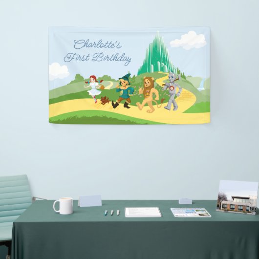 De wizard OZ™ | Geboortedag Spandoek (Beurs)