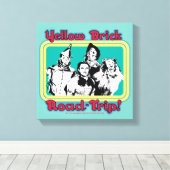 De wizard OZ™ | Gele weg naar de weg. Canvas Afdruk (Insitu (Houten vloer))