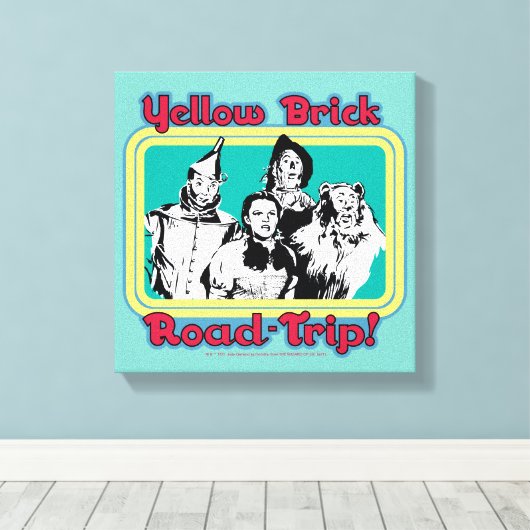 De wizard OZ™ | Gele weg naar de weg. Canvas Afdruk (Insitu (Houten vloer))