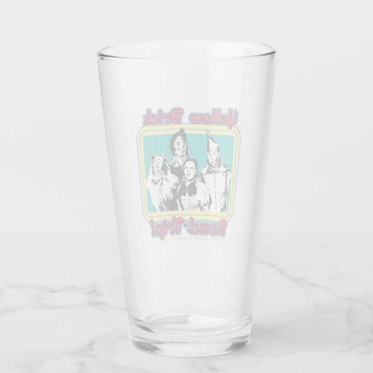 De wizard OZ™ | Gele weg naar de weg. Glas (Achterkant)