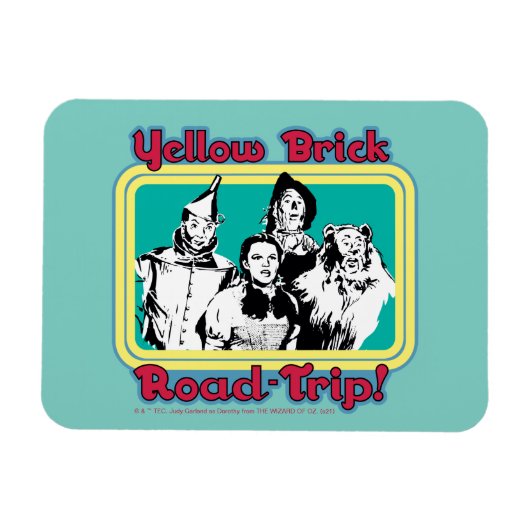 De wizard OZ™ | Gele weg naar de weg. Magneet (Horizontaal)
