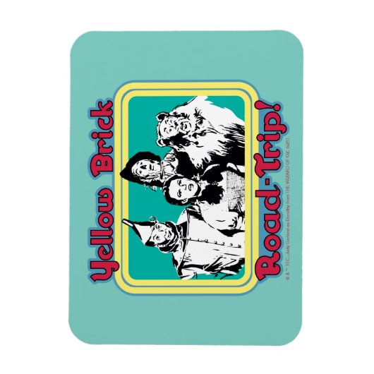 De wizard OZ™ | Gele weg naar de weg. Magneet (Verticaal)