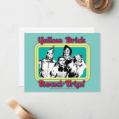 De wizard OZ™ | Gele weg naar de weg. Notitiekaartje (Voorkant / Achterkant in situ)