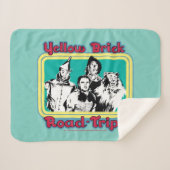 De wizard OZ™ | Gele weg naar de weg. Sherpa Deken (Voorkant (horizontaal))