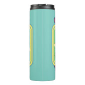 De wizard OZ™ | Gele weg naar de weg. Thermosbeker (Achterkant)