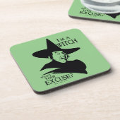 De wizard OZ™ | Ik ben een heks Bier Onderzetter (Linkerzijde)