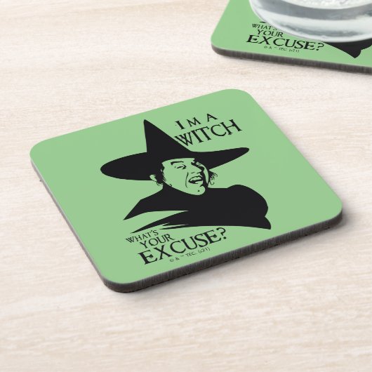 De wizard OZ™ | Ik ben een heks Bier Onderzetter (Linkerzijde)