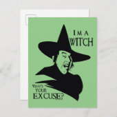 De wizard OZ™ | Ik ben een heks Briefkaart (Voorkant / Achterkant)