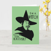 De wizard OZ™ | Ik ben een heks Kaart (Gele Bloem)