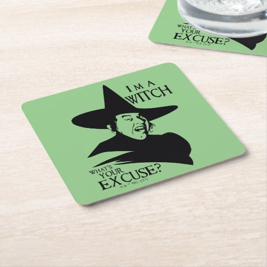 De wizard OZ™ | Ik ben een heks Kartonnen Onderzetters (Schuin)