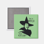 De wizard OZ™ | Ik ben een heks Magneet (Voorkant / Achterkant)