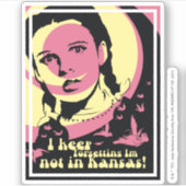 De wizard OZ™ | Ik ben niet in Kansas Sticker (Voorkant)