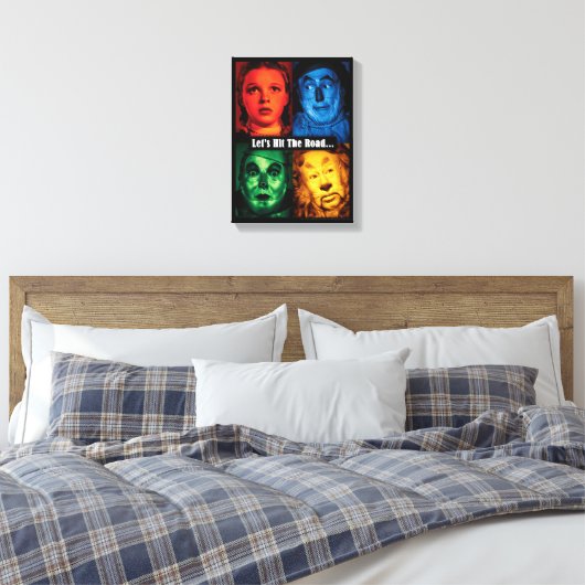 De wizard OZ™ | Laten we de weg bewandelen Canvas Afdruk (Insitu (Slaapkamer))