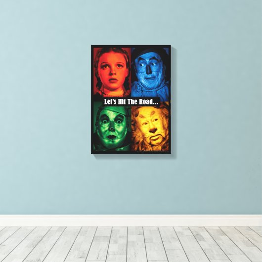 De wizard OZ™ | Laten we de weg bewandelen Canvas Afdruk (Insitu (Houten vloer))