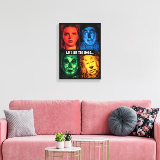 De wizard OZ™ | Laten we de weg bewandelen Canvas Afdruk (Insitu (Woonkamer))