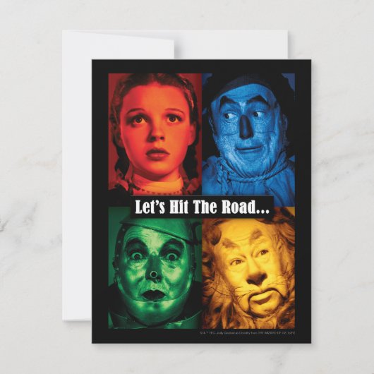 De wizard OZ™ | Laten we de weg bewandelen Notitiekaartje (Voorkant)