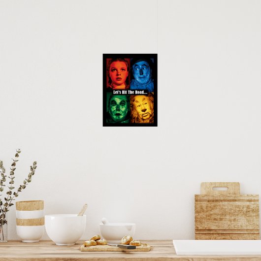 De wizard OZ™ | Laten we de weg bewandelen Poster (Keuken)