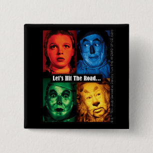 De wizard OZ™   Laten we de weg bewandelen Vierkante Button 5,1 Cm