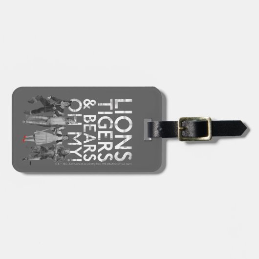 De wizard OZ™ | Liontijgers en Beren Oh mijn! Bagagelabel (Voorkant horizontaal)