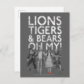 De wizard OZ™ | Liontijgers en Beren Oh mijn! Briefkaart (Voorkant / Achterkant)