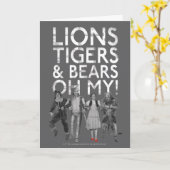 De wizard OZ™ | Liontijgers en Beren Oh mijn! Kaart (Gele Bloem)