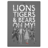 De wizard OZ™ | Liontijgers en Beren Oh mijn! Klembord (Achterkant)