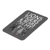 De wizard OZ™ | Liontijgers en Beren Oh mijn! Magneet (Linkerzijde)