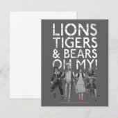 De wizard OZ™ | Liontijgers en Beren Oh mijn! Notitiekaartje (Voorkant / Achterkant)