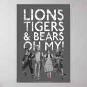 De wizard OZ™ | Liontijgers en Beren Oh mijn! Poster (Voorkant)
