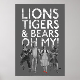 De wizard OZ™   Liontijgers en Beren Oh mijn! Poster
