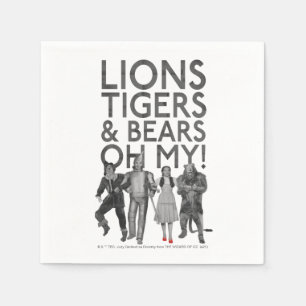 De wizard OZ™   Liontijgers en Beren Oh mijn! Servet