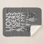 De wizard OZ™ | Liontijgers en Beren Oh mijn! Sherpa Deken (Voorkant (horizontaal))