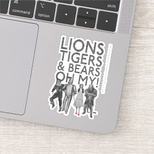 De wizard OZ™   Liontijgers en Beren Oh mijn! Sticker