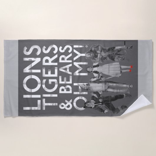 De wizard OZ™ | Liontijgers en Beren Oh mijn! Strandlaken (Voorkant)