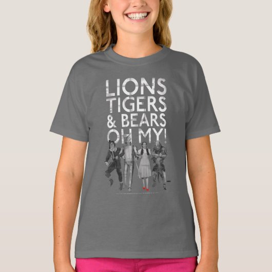 De wizard OZ™ | Liontijgers en Beren Oh mijn! T-shirt (Voorkant)