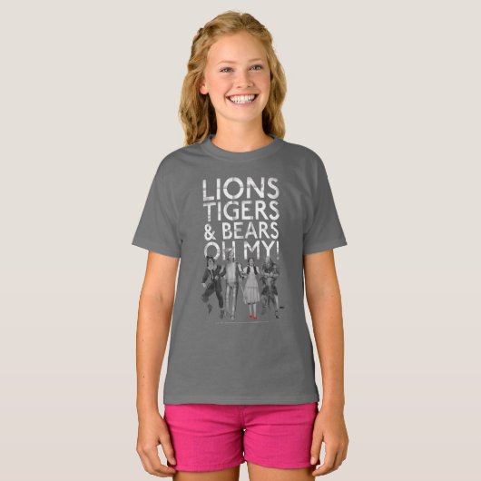 De wizard OZ™ | Liontijgers en Beren Oh mijn! T-shirt (Voorkant volledig)